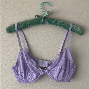 Savage x Fenty lavender leopard bra